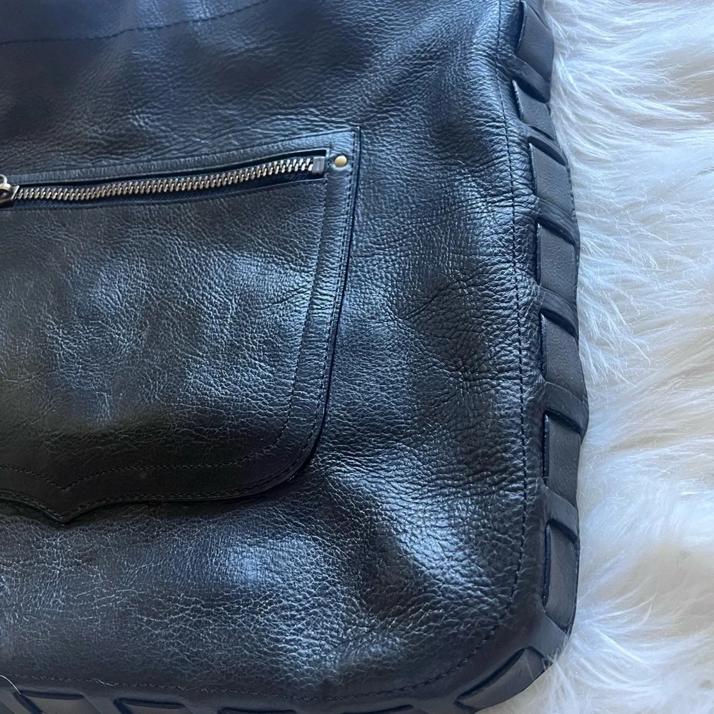 Vintage Coach boho Black Leather Shoulder Bag - Picture 2 of 9